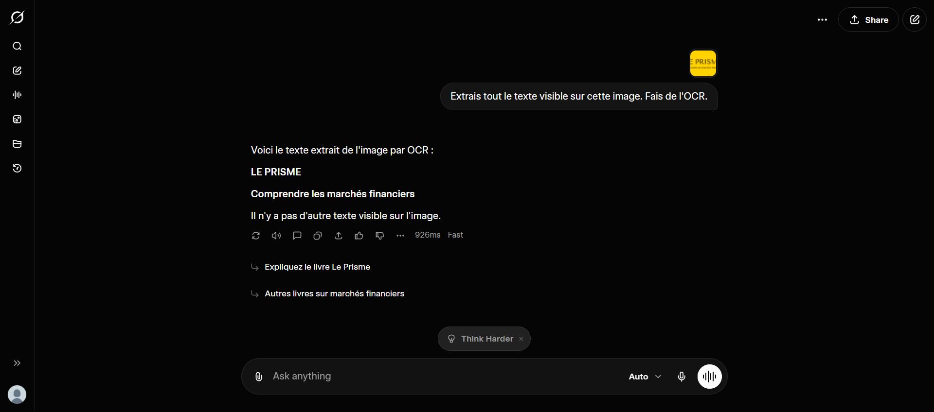 Grok OCR - extraction de texte depuis une image